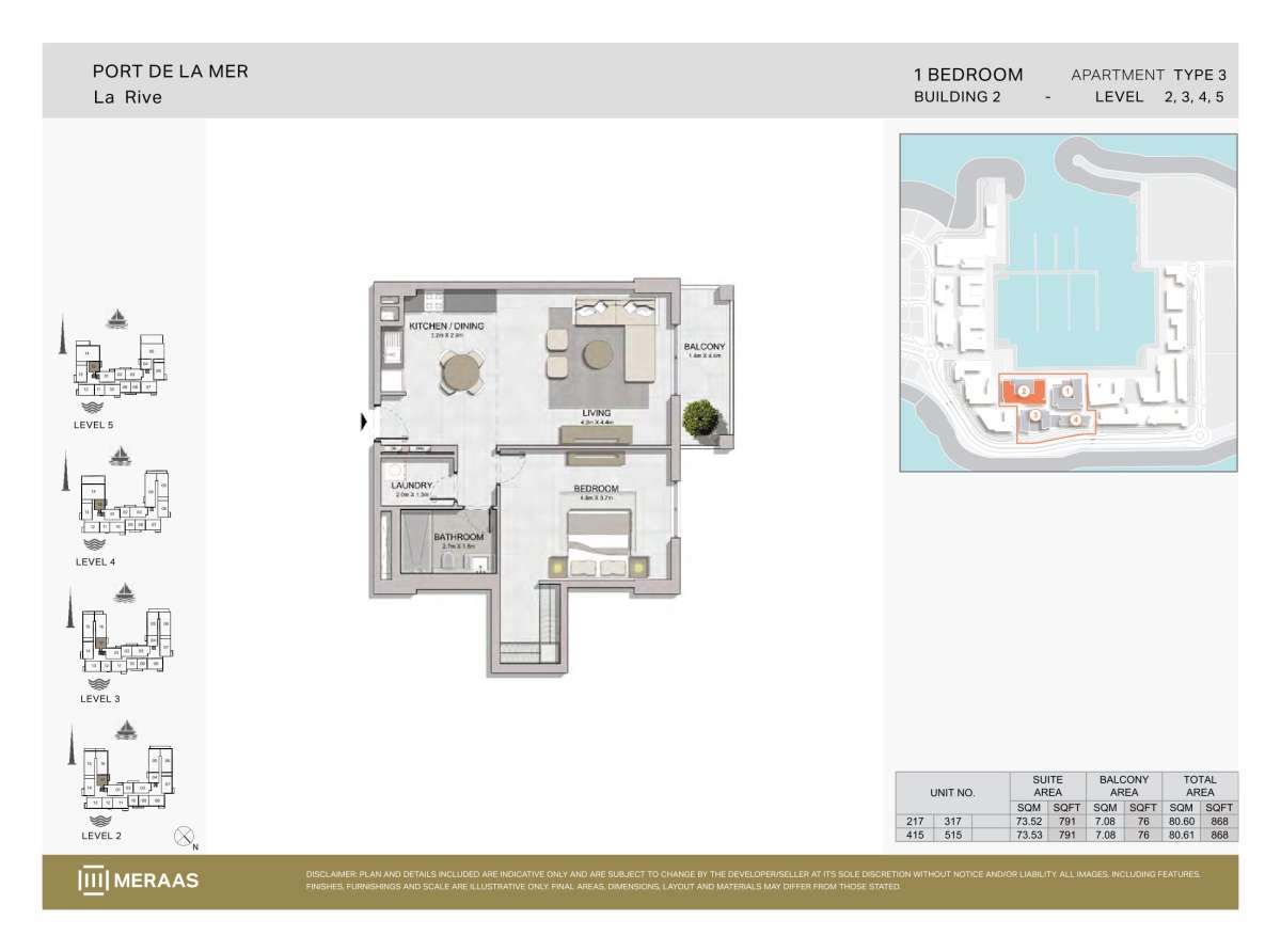 Type 3 - Unit 217,317,415,515